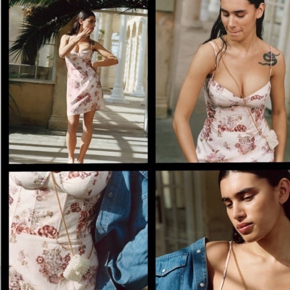 Brock Collection x H&M Lyocell-blend Dress floral size small beach summer travel - Picture 7 of 16